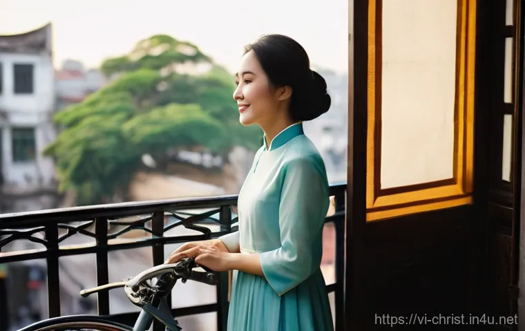 기독교의 신앙고백 - **Prompt:** A serene Vietnamese woman in her late 20s, dressed in a modest, elegantly draped traditi...